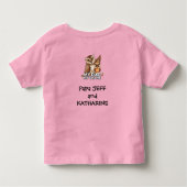 T-Shirt Toddler : Mon père Mon vieux moi (rose) (Dos)