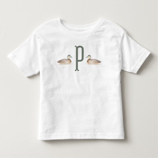 T-shirt Toddler Personnalisé Mallard Duck (Devant)
