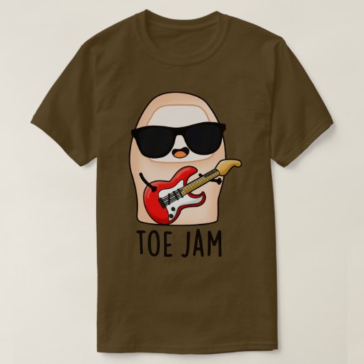 T-shirt Toe Jam Funny Big Toe Music Pun 1 (Design devant)