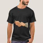 T-shirt Together Forever – Romantic Hand in Hand Art Stick (Devant)
