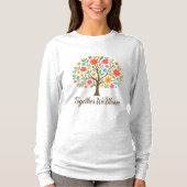 T-shirt Together We Bloom Floral Long Sleeve Tee (Devant)