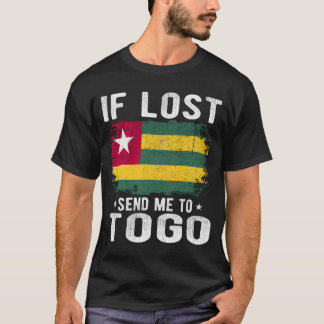 T-shirt Togo Drapeau Souvenir - Si Perdu Envoyez-Moi Au To