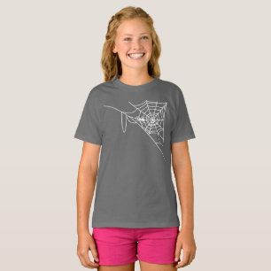 T-shirt toile blanche et araignée, tour ou traitement, hal