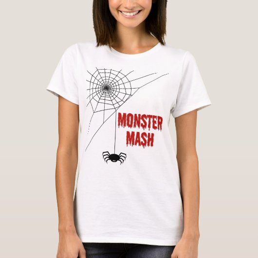 T-shirt Toile d'araignée de Monster Mash Halloween (Devant)