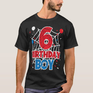 T-shirt Toile d'araignée pour enfants garçon de 6 ans d'an