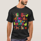 T-shirt toile de célébration de Cinco (Devant)