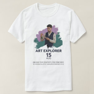T-shirt Toile de poster artistique Art Explorer - Libérez