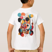 T-shirt Toile géométrique : Lignes et cercles Abstraits En (Dos)