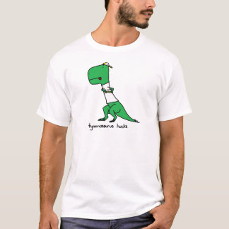 T-shirt toiles à grain d'orge de tyrannosaurus