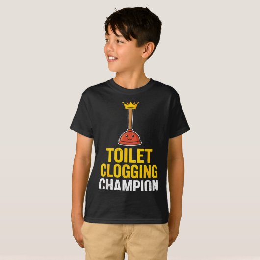 T-shirt Toilet Clogging Chamon Funny Toilet Clogger Quote  (Devant entier)