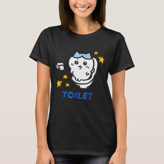 T-shirt Toilet Time Chikawa Meme Funny Tee (Devant)