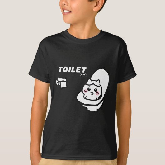 T-shirt Toilet Time Chikawa Meme Tee  (Devant)