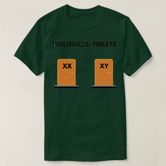 T-shirt Toilettes biologiques (Design devant)