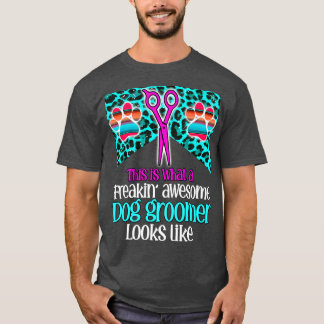 T-shirt Toiletteur pour chiens vie animal de compagnie cha