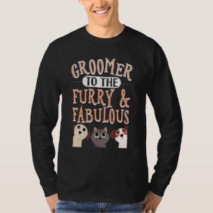 T-shirt Toiletteur pour les stylistes canins poilus et fab