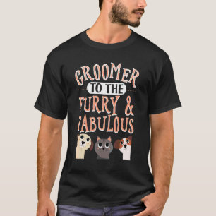 T-shirt Toiletteur pour les stylistes canins poilus et fab