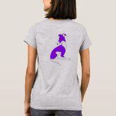 T-shirt Toit assis (PURPLE & BLANC) (Dos)