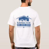 T-shirt Toit bleu (Dos)