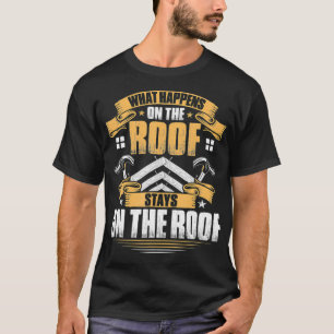 T-shirt Toit Ce Qui Se Passe Sur Le Toit