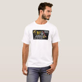 T-shirt Toit Créatif Sur Manipulateur En Bois Noir (Devant entier)