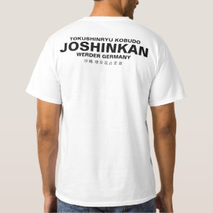 T-shirt Tokushinryu, Kobudo, Joshinkan, blanc
