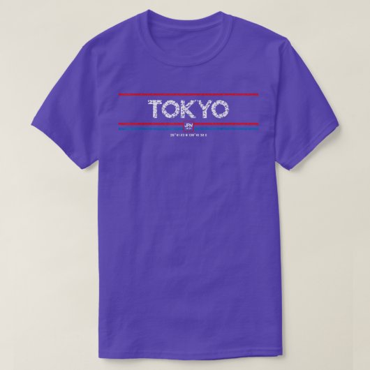 T-shirt Tokyo Coordinates (Design devant)