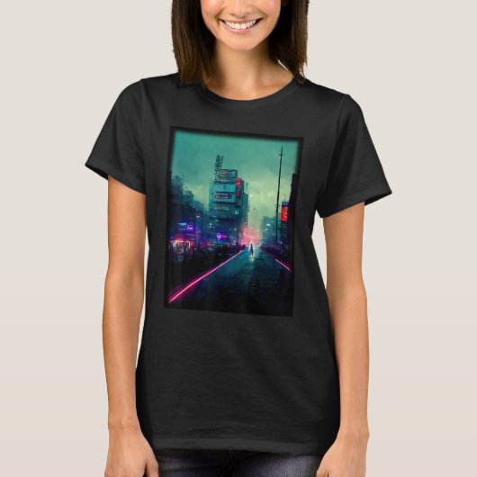 T-shirt Tokyo Cyberpunks Retro lo fi indie Japon vibe est (Devant)
