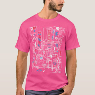 T-shirt Tokyo Japon Cyberpunk Vaporwave esthétique rétro