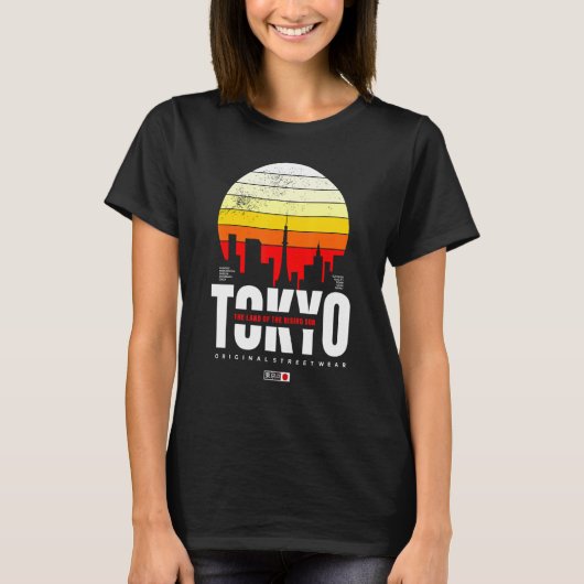 T-shirt Tokyo Le Pays Du Soleil Levant Rue Originale (Devant)