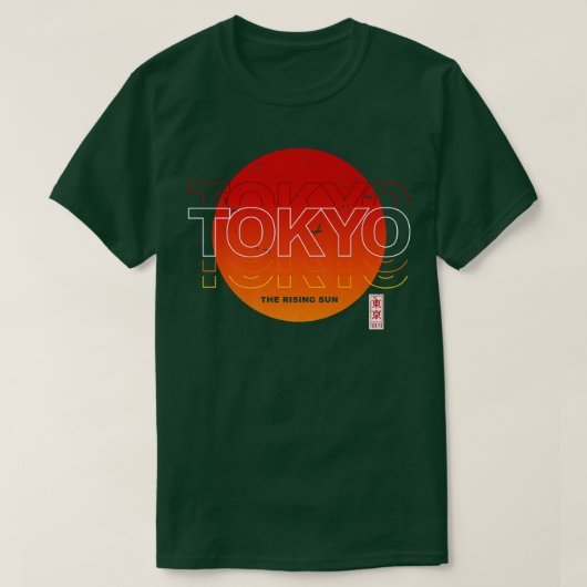 T-shirt Tokyo The Rising Sun Premium (Design devant)