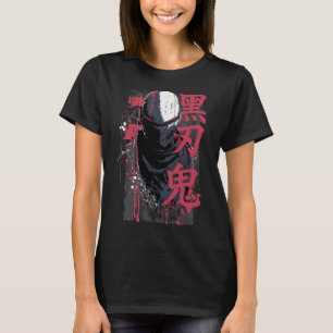 T-shirt Tokyo Yami – Démon de lame noire avec typographie