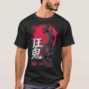 T-shirt Tokyo Yami – Guerrier de rue démon fou avec Japona