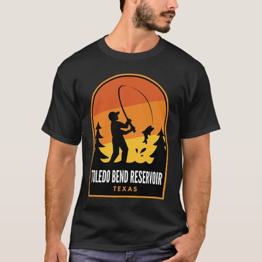 T-shirt Toledo Bend Réservoir Texas Fishing (Devant)