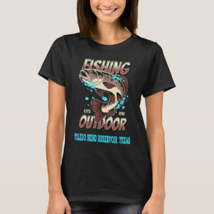 T-shirt Toledo Bend Réservoir Texas Top 100 Bass Fishing