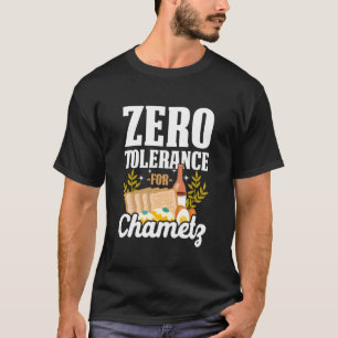 T-shirt Tolérance zéro pour Chametz Seder de Pâque juif