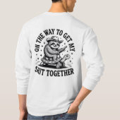T-shirt Tolérance zéro pour le lactose amusant (Dos)