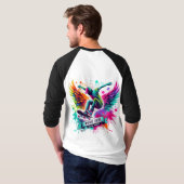 T-shirt Tolérance zéro pour le lactose amusant (Dos entier)