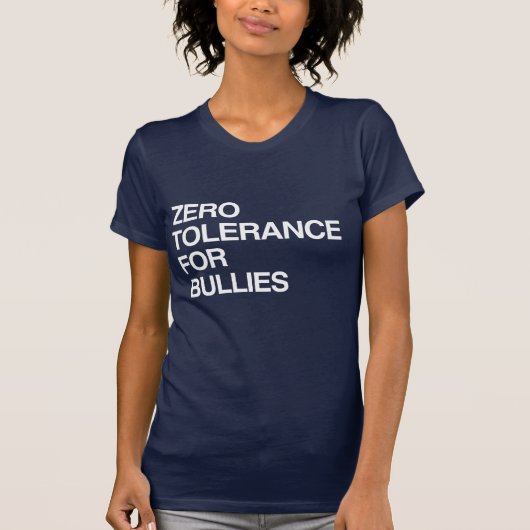 T-SHIRT TOLÉRANCE ZÉRO POUR LES BRUTES (Devant)
