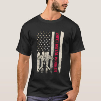 T-shirt Tôlerie Le Travailleur Dons Design Sur Le Dos De C
