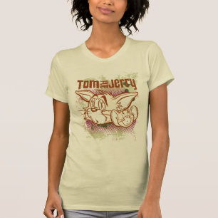 T-shirt Tom and Jerry Brown and Green