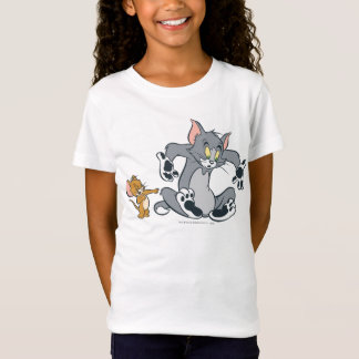 T-Shirt Tom et Jerry Black Paw Cat