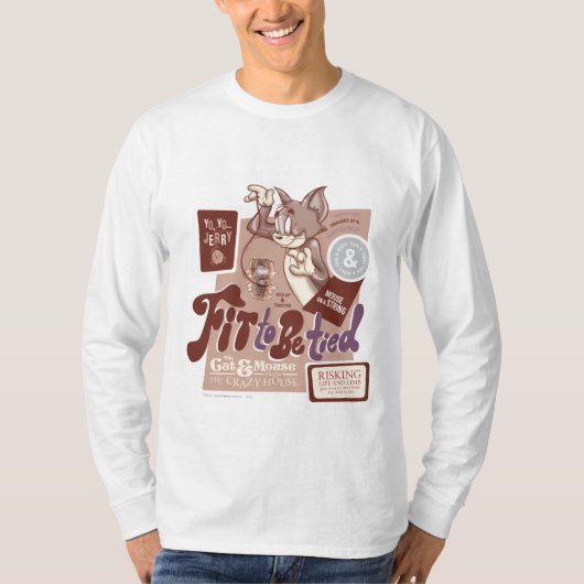 T-shirt Tom et Jerry Fit To Be Lied (Devant)