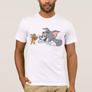 T-shirt Tom et Jerry font des visages