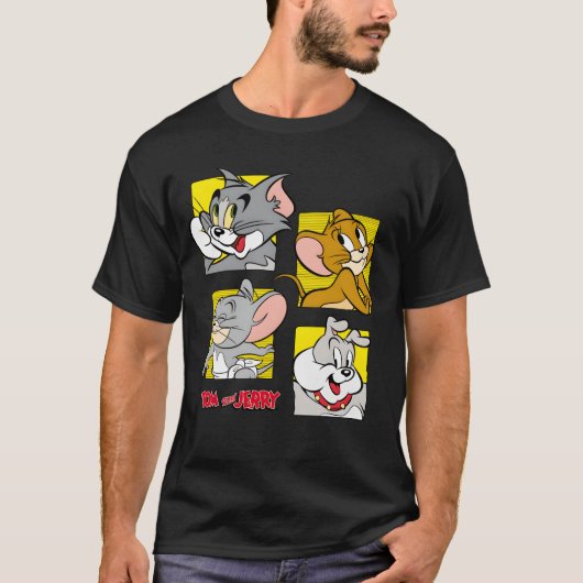 T-shirt Tom et Jerry Four Friends drôle (Devant)