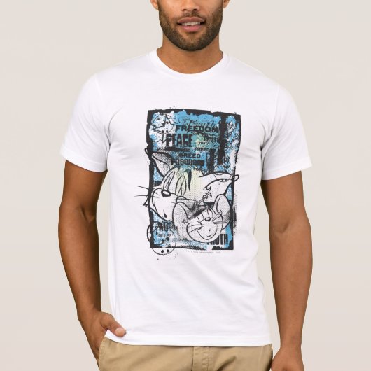 T-shirt Tom et Jerry Grimey (Devant)