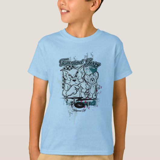 T-shirt Tom et Jerry Hollywood CA (Devant)