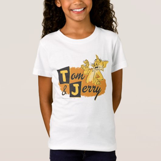 T-Shirt Tom et Jerry Mouse en Paw Logo (Devant)