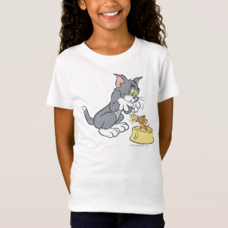 T-Shirt Tom et Jerry nourrissent le chat