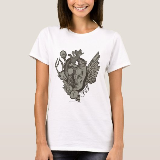 T-shirt Tom et Jerry Skull (Devant)