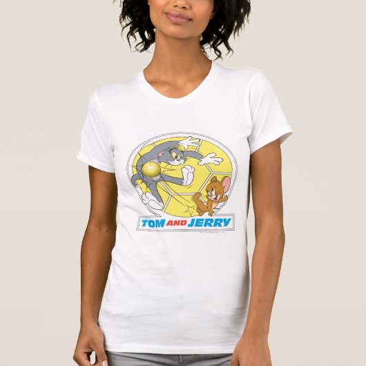 T-shirt Tom et Jerry Soccer (Football) 8 (Devant)
